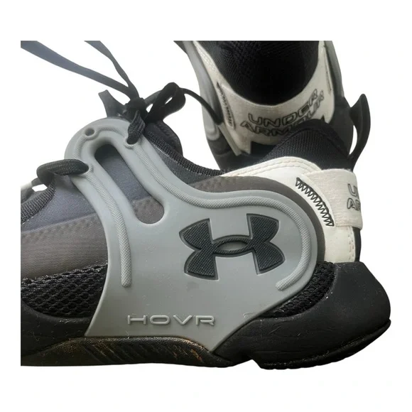 Under Armour HOVR  Apex 3 athletic sports gym shoes 9.5 black grey lace up - Picture 6 of 16